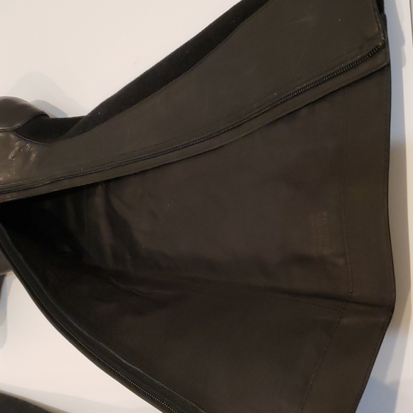 Cole Haan Air Jalisa Black Leather boots with Suede, slide zipper closur - Picture 8 of 16